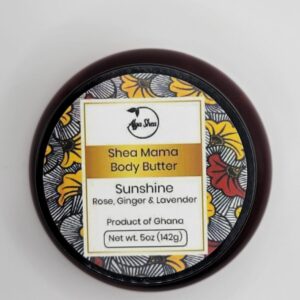 Mother's Day offer - Sunshine Shea Butter with Rose, Ginger & Lavender essential oils – Organic Handmade Moisturizer - 5oz Self-Care Spa Gift
